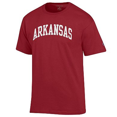 Men's Champion Cardinal Arkansas Razorbacks Basic Arch T-Shirt