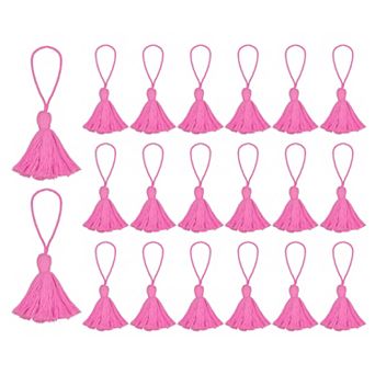20 pc Bookmark Tassels 4.3" Hanging Loop Small Tassels Soft Mini Tassels