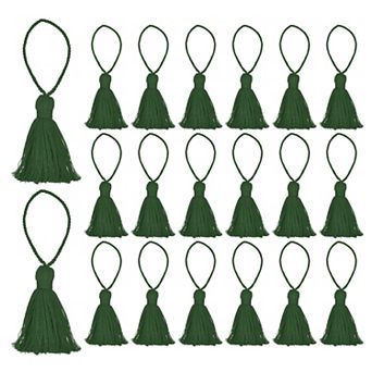 20 pc Bookmark Tassels 4.3" Hanging Loop Small Tassels Soft Mini Tassels