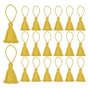 20 pc Bookmark Tassels 4.3" Hanging Loop Small Tassels Soft Mini Tassels