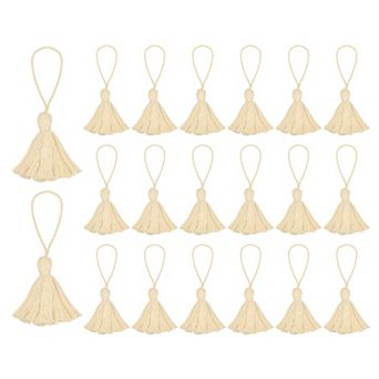 20 pc Bookmark Tassels 4.3" Hanging Loop Small Tassels Soft Mini Tassels