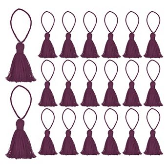 20 pc Bookmark Tassels 4.3" Hanging Loop Small Tassels Soft Mini Tassels