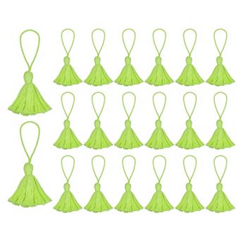 20 pc Bookmark Tassels 4.3" Hanging Loop Small Tassels Soft Mini Tassels