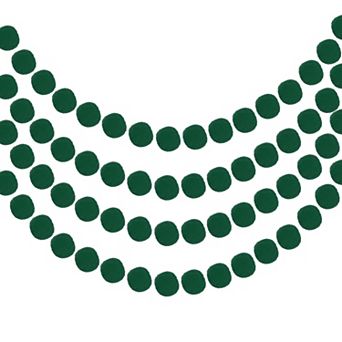 4 pc Pom Pom Garland, 8.2 Feet Hanging Garland Ball Banner with 30 pc Felt Balls