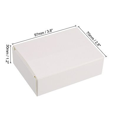 4"x3"x1" Paper Soap Box, 30 Pack Homemade Soap Boxes Rectangle Presents Packaging Boxes