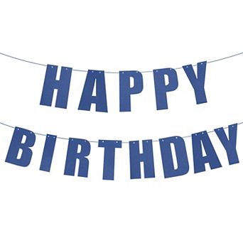 Birthday Banner 16 Feet Birthday Decorations CardStock Birthday Sign for Birthday Decor