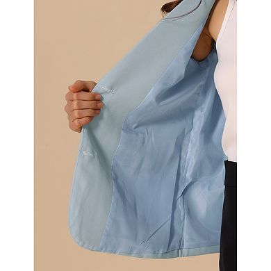 Women's Work Office Blazer Notched Lapel Long Sleeve Jacket Suit Blazer