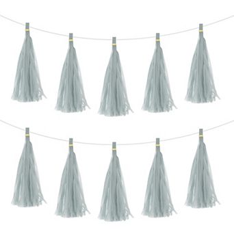 30 pc Tassel Garland Banner with Rope Tissue Paper Tassels Party DIY Kits