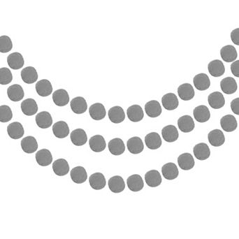 3 pc Pom Pom Garland, 8.2 Feet Hanging Garland Ball Banner with 30 pc Felt Balls