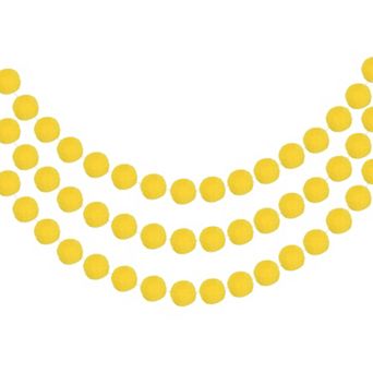 3 pc Pom Pom Garland, 8.2 Feet Hanging Garland Ball Banner with 30 pc Felt Balls