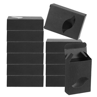 4"x3"x1" Paper Soap Box with Window, 30 Pack Homemade Soap Boxes Leaf Presents Packaging Boxes