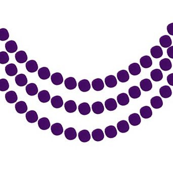 3 pc Pom Pom Garland, 6.5 Feet Hanging Garland Ball Banner with 20 pc Felt Balls