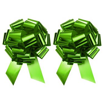 2 pc 24 Inch Car Extra Giant Large Pull Bow Metallic Car Gift Wrapping Bows Ribbon