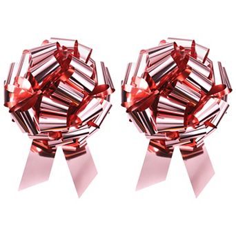 2 pc 24 Inch Car Extra Giant Large Pull Bow Metallic Car Gift Wrapping Bows Ribbon