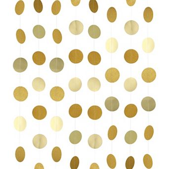 8 pc 104 Feet Circle Dots Garland Party Decorations Garland Hanging Banner for Decorations