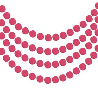 4 pc Pom Pom Garland, 6.5 Feet Hanging Garland Ball Banner with 20 pc Felt Balls