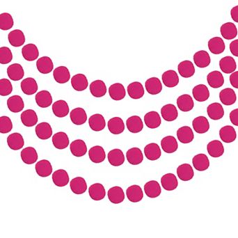 4 pc Pom Pom Garland, 6.5 Feet Hanging Garland Ball Banner with 20 pc Felt Balls