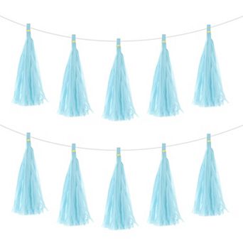 25 pc Tassel Garland Banner with Rope Tissue Paper Tassels Party DIY Kits