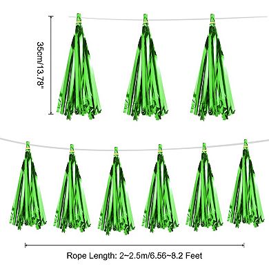 15 Pcs Tassel Garland Banner with Rope Tissue Paper Tassels Party DIY Kits
