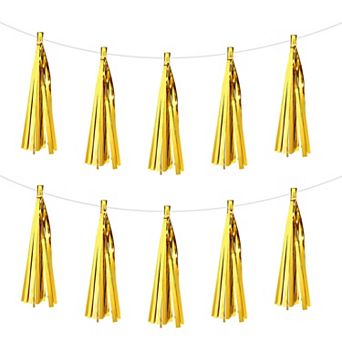 15 pc Tassel Garland Banner with Rope Tissue Paper Tassels Party DIY Kits