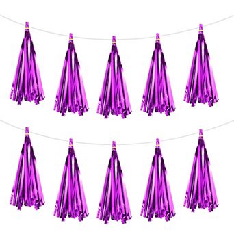 15 pc Tassel Garland Banner with Rope Tissue Paper Tassels Party DIY Kits