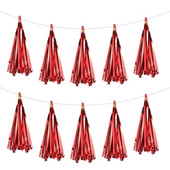 15 pc Tassel Garland Banner with Rope Tissue Paper Tassels Party DIY Kits