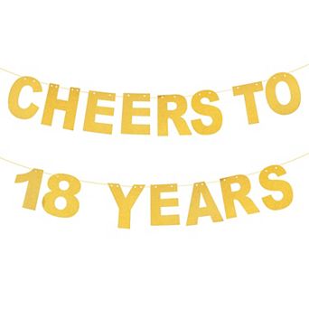 Birthday Banner 16 Feet Birthday Decorations Card Stock Birthday Sign for Birthday Decor