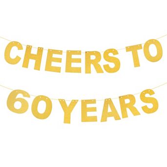 Birthday Banner 16 Feet Birthday Decorations Card Stock Birthday Sign for Birthday Decor
