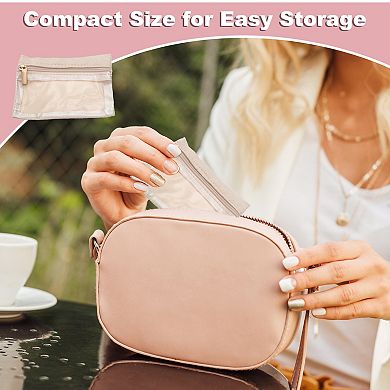 36 Pcs 4.3 x 3.1 Inch Flannel Travel Jewelry Pouch with Zipper