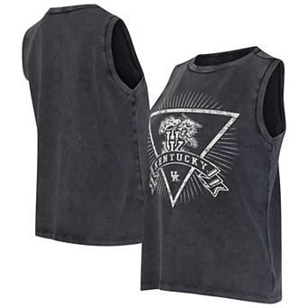 Women's�Concepts Sport Charcoal Kentucky Wildcats Distressed Market French Terry Tank Top