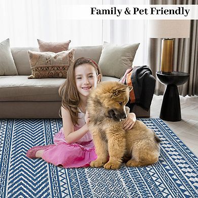 Garvee Machine Washable Non Slip Area Rug Indoor Non Shedding Carpet for Living Room Kitchen Bedroom