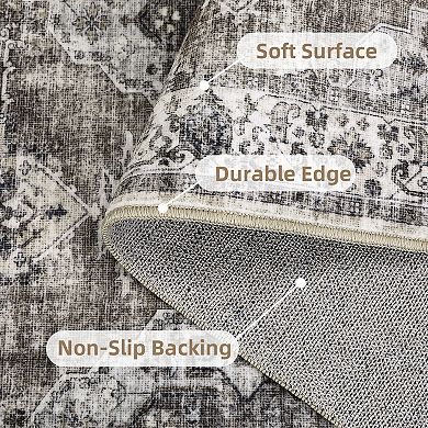 Garvee Washable Non Slip Area Rug Non Shedding Carpet for Living Room Kitchen Bedroom