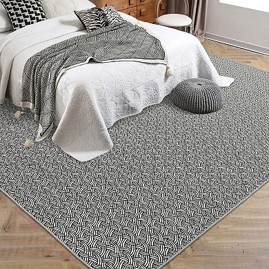 Garvee Machine Washable Modern Aesthetic Area Rug