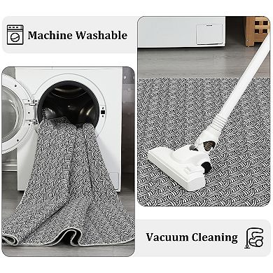 Garvee Machine Washable Modern Aesthetic Area Rug