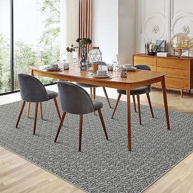 Garvee Machine Washable Modern Aesthetic Area Rug