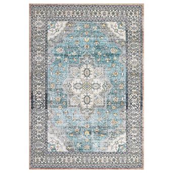 Garvee Machine Washable Non Slip Faux Wool Area Rugs for Living Room Bedroom