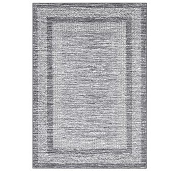 Garvee Square Frame Faux Wool Modern Solid Color Printed Washable Non Slip Area Rug