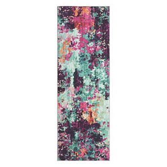 Garvee Modern Abstract Area Rug Washable Soft Low Pile Throw Carpet for Home Decor