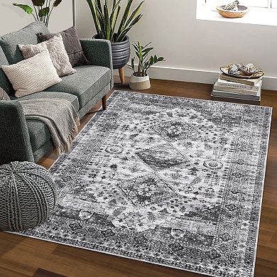 Garvee Machine Washable Non Slip Area Rug Non Shedding Carpet for Living Room Bedroom