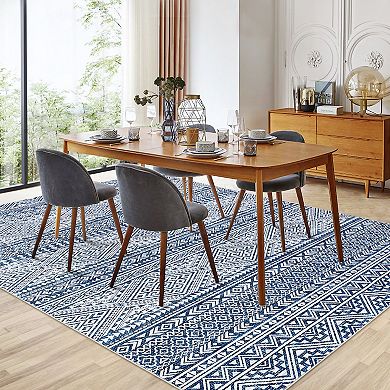 Garvee Soft Machine Washable Area Rug Non Slip for Living Room Kitchen