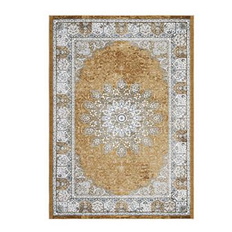 Garvee Machine Washable Non Slip Vintage Floral Area Rug