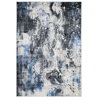 Garvee Machine Washable Non Slip Abstract Area Rug for Home Decor