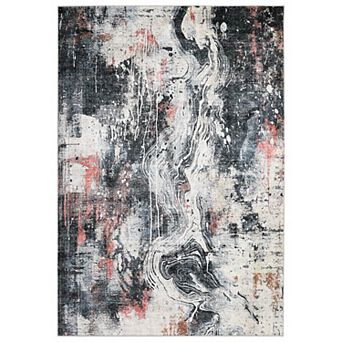 Garvee Machine Washable Non Slip Abstract Area Rug for Home Decor