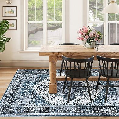 Garvee Machine Washable Area Rug Non Slip for Living Room Bedroom Playroom