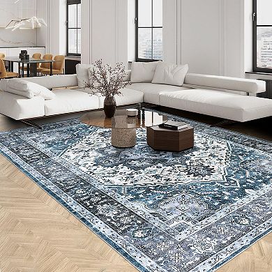 Garvee Machine Washable Area Rug Non Slip for Living Room Bedroom Playroom