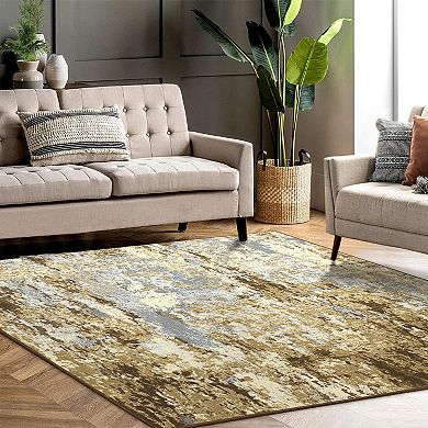 Garvee Machine Washable Indoor Area Rugs No Shedding Carpet for Living Room