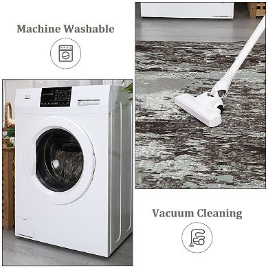 Garvee Machine Washable Indoor Area Rugs No Shedding Carpet for Living Room