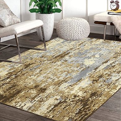Garvee Machine Washable Indoor Area Rugs No Shedding Carpet for Living Room
