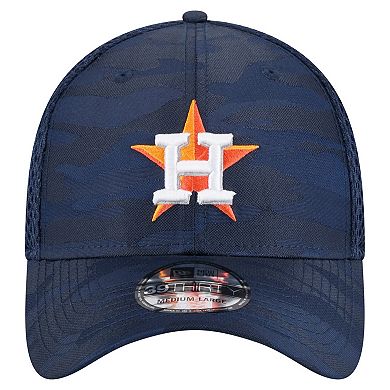 Men's New Era Navy Houston Astros Subtle Camo 39THIRTY Flex Hat