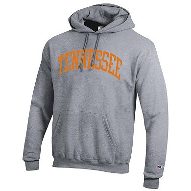 Men's Champion Heather Gray Tennessee Volunteers Basic Arch Fleece Pullover Hoodie